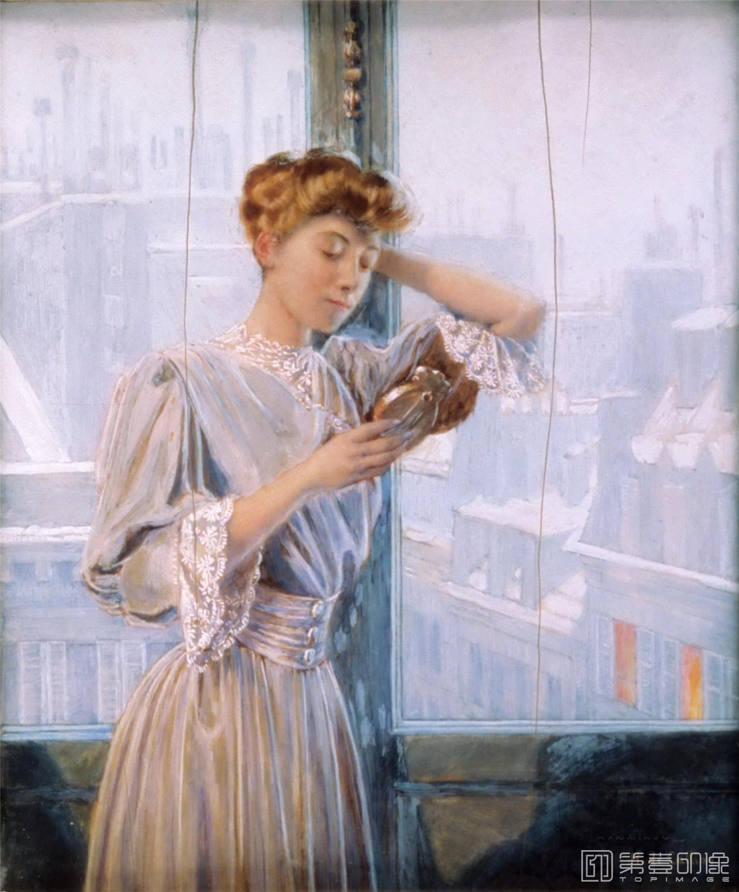 油画-卢浮宫-Horace de CalliasStanding Young Woman-0915